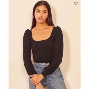Reformation Vita Top in Black
